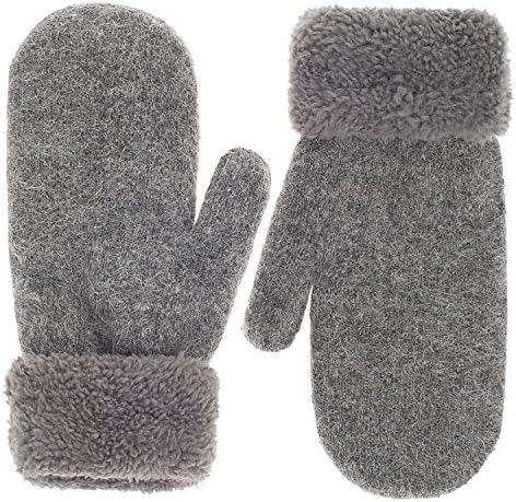 IL Caldo Womens Winter Gloves Plush Edge Warm Thick Knitted Mitten Drive Work Glove