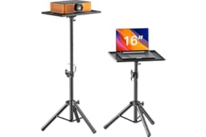 AMADA Projector Stand, Laptop Stand with Adjustable Height 22 to 36 inch, Heavy Duty Projector Mount as DJ Racks, Portable Pr