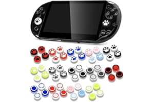 LIANXIAW 4PCS Silicone Thumbstick Grip Cap Joystick Analog Protective Cover Case for Psvita PS Vita PSV 1000 2000 Slim Game Console (4 Ball)