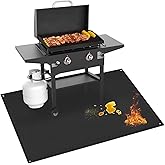 70 x 48 in Grill Mats for Outdoor Grill Compatible with Blackstone 28in & 36in Griddle, Fireproof Griddle Mats for Grilling to Protect the Deck, Griddle Accessories Compatible with Blackstone - 0.6mm