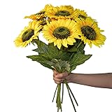 Plobach 6PCS Artificial Sunflowers Flowers Vintage