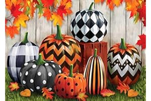 RYMILIE Diamond Painting Kits for Adults - Pumpkin DIY 5D Diamond Art Kits Full Drill Diamond Dots Paintings with Diamonds Gem Art and Crafts Home Decor 12x16inch