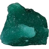 REAL-GEMS Loose Natural Green Emerald 20 Ct. Certified Raw Rough Loose Gemstone AXF-740