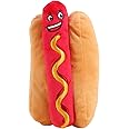 QWINEE Squeaky Dog Toys Food Design Puppy Chew Toys Dog Plush Toys for Small Medium Dog Bulk Dog Squeaky Toys Multicolor One Size