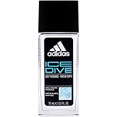 Adidas Ice Dive Body Fragrance 2.5 fl oz (Pack of 1), Notes of Lavender, Sandalwood, and Vanilla, Men's fragrance, Long lasting, Sporty fragrance, Travel size