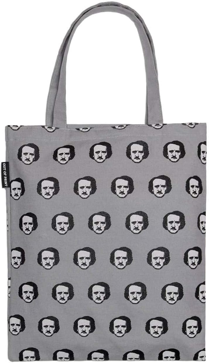 Out of Print Literary and Book-Themed Canvas Tote Carrying Bag for Book Lovers, Readers, and Bibliophiles