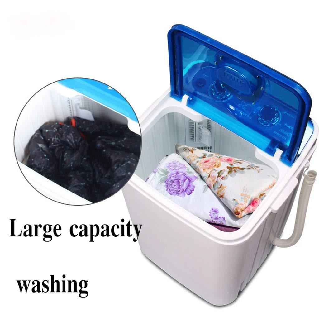 Mini Washing Machine, Compact Portable Washer Spin Dryer Electric  Drain, Blue Washing Time FOR FLATS HOME SMALL KITCHEN WITH SPIN DRYER  Washing
