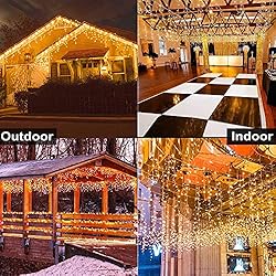 Toodour Icicle Lights, 29.5ft 360 LED Christmas