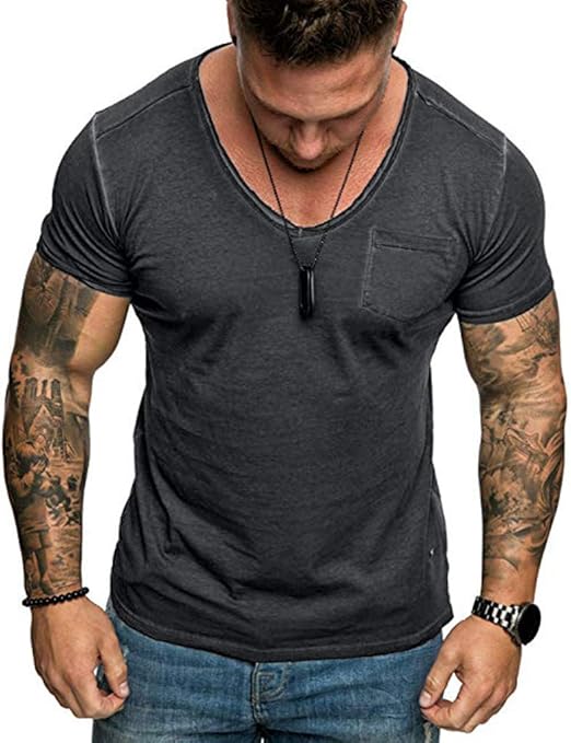 mens tight sleeve t shirts
