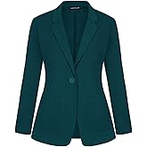 MINTLIMIT Blazers for Women Casual Long Sleeve Open Front Cardigan Button Work Office Blazers Jackets with Pockets