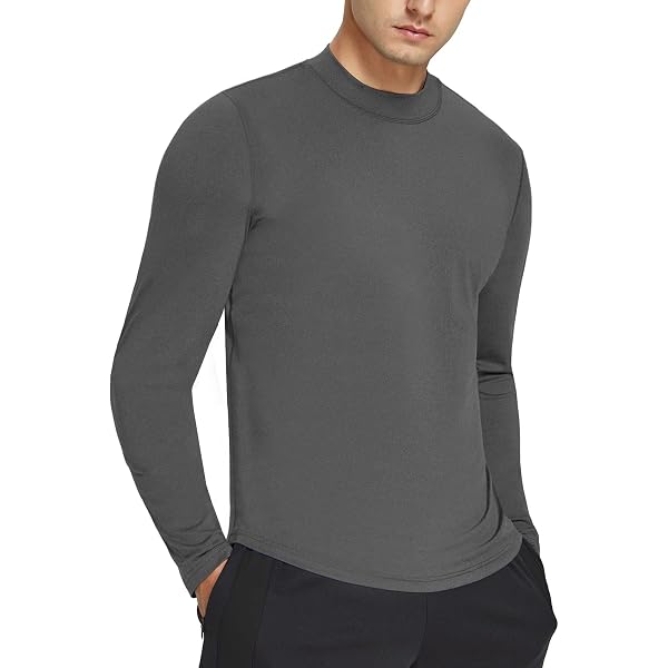 T-Shirt Mock Neck Running Shirts 