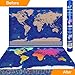 Scratch-Off World Map Poster – Premium Print Christmas Gift for Adventure Travelers | U.S. States and Country Flags, Vibrant Colors & Clean Details | Preserve Your Memories from Around the Globe