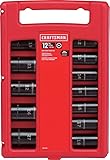 CRAFTSMAN Impact Socket Set, Metric, 1/2-Inch