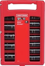 CRAFTSMAN Impact Socket Set, Metric, 1/2-Inch