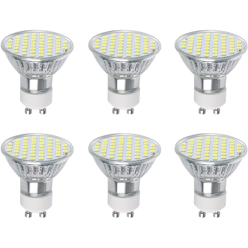 Vicloon GU10 LED 3W Spot Light Equivalent 30W Halogen Bulb, 6500K Cold White, 300LM, 120° Beam Angle, Pack of 6