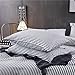 Bedding Cotton Striped Pillowcases (Pack of 2),Standard Queen Pillow Covers with Envelope Closure End,20