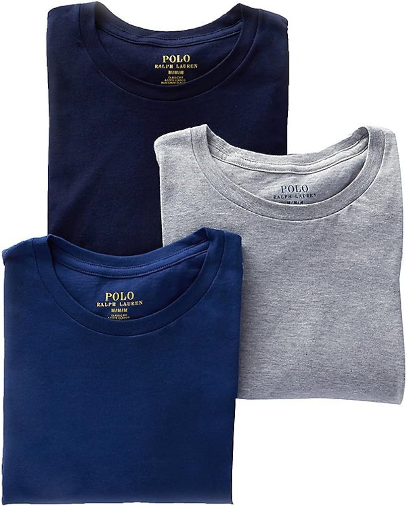 Polo Ralph Lauren Men's Classic Crew Neck Undershirts 3-Pack at  Men’s Clothing store