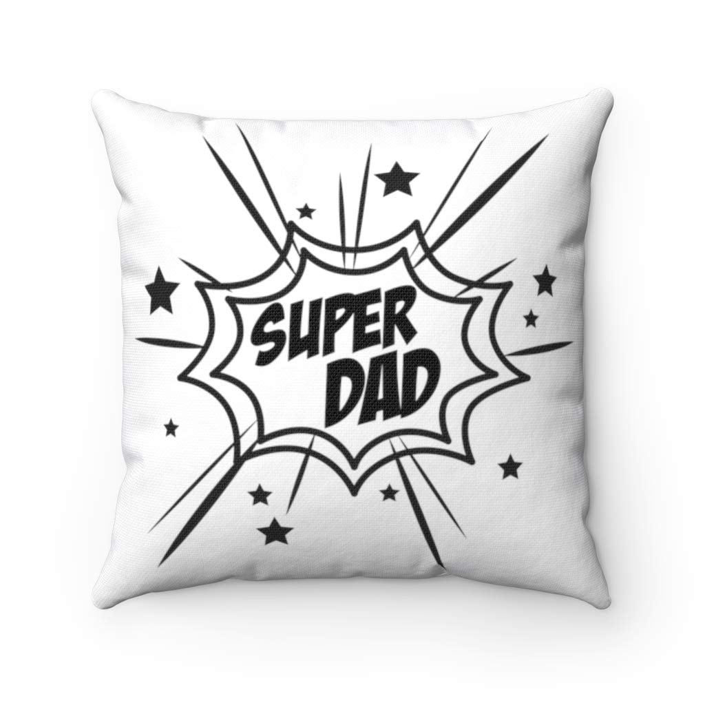 Super Dad Throw Pillow Decorative Pillow, Decorative