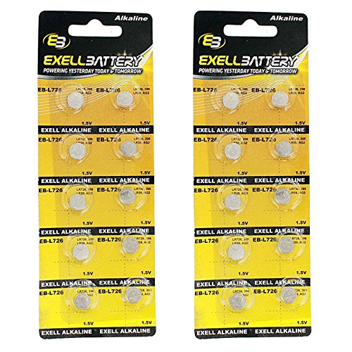 2x 10pk Alkaline 1.5V Watch Battery Replaces TR726W SR726SW SB-AL FAST USA SHIP