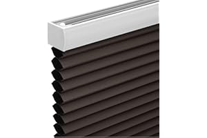 Changshade Cordless Blackout Cellular Shade, Honeycomb Shade with The Diameter of 1.5 inch Honeycombs, Room Darkening Pleated Window Shade for Bedroom, Children Room, 35 inches Wide, Taupe CEL35TP72C