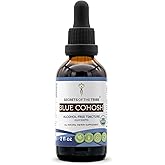 Secrets of the Tribe Blue Cohosh USDA Organic Alcohol-Free Tincture (Glycerite) Responsibly farmed Blue Cohosh (Caulophyllum Thalictroides) Dried Root (2 Fl Oz) Women's Health Supplement