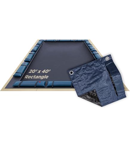 Swimline 20' X 40' Economy Rectangle Inground Pool Winter Cover - Solid Blue, S2040RC