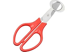 Stainless Steel Quail Egg Cutter - Ergonomic Scissors Tool for Fast & Clean Slicing of Small Eggs