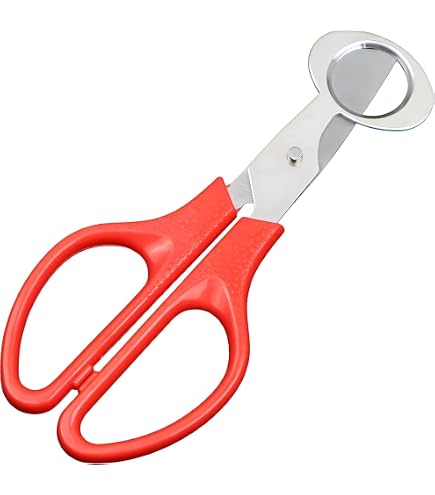 KGDUYC Lot De 2 Ciseaux à Œufs De Caille – Coupe-Œufs En Acier Inoxydable, Ustensile Cuisine Pratique Noir Et Blanc