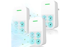 Lot de 3 purificateurs d'air pour la maison - Ioniseurs d'air à brancher - Générateur d'ions négatifs portables - Désodorisan