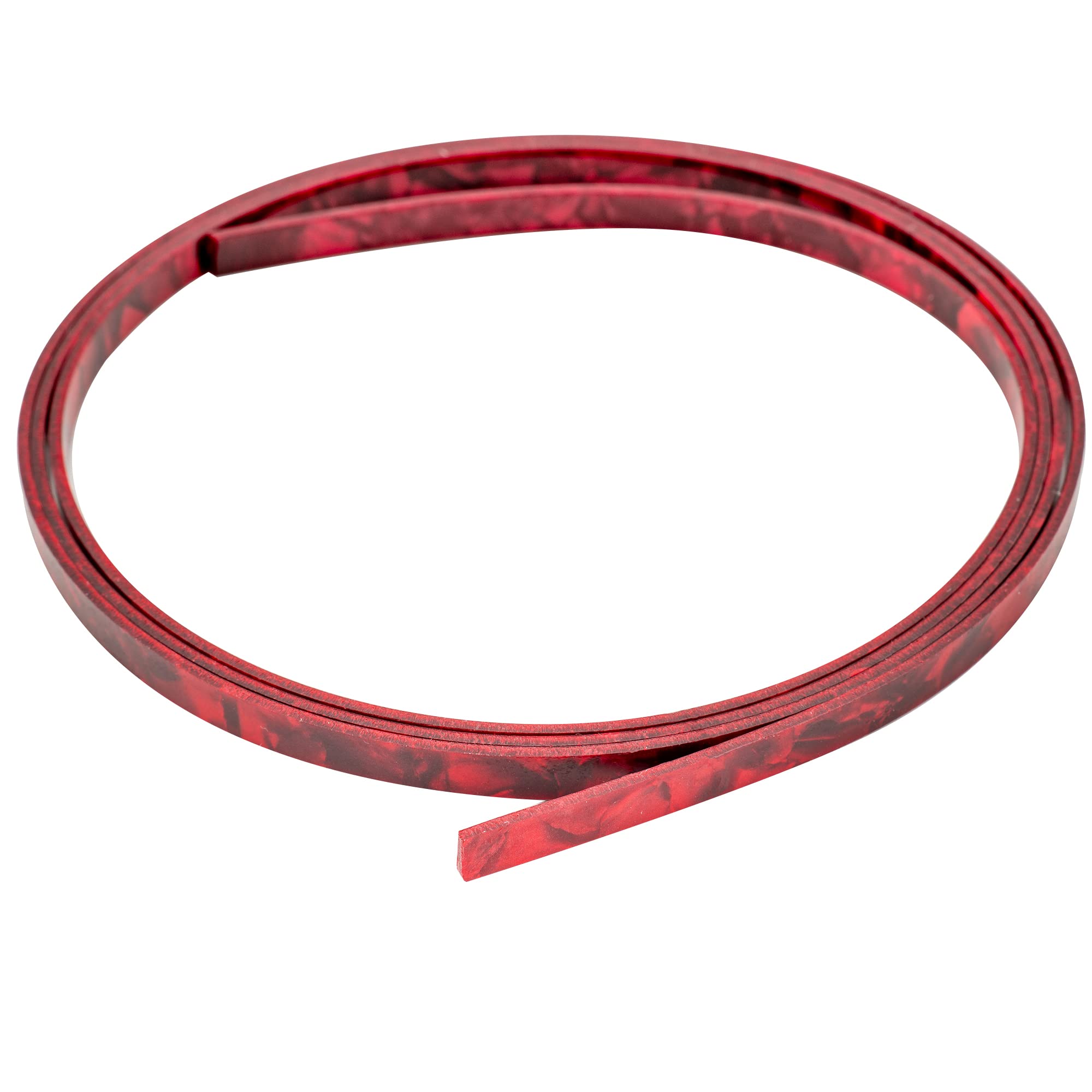 Musiclily Plastic Guitar Binding 1650 * 6 * 1.5mm,Red Pearl