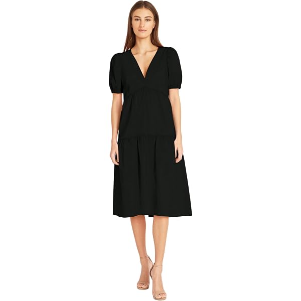donna morgan blue eyelet dress Donna Dress in Blue | Knee-Length