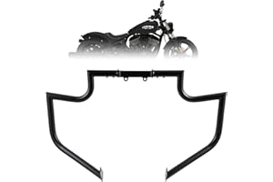 Kinglemc Crash Bar Engine Guard Highway Freeway Bar for Indian Springfield Chief Chieftain Dark Horse 16-25; Chief Vintage 14-19; Chieftain Classic Springfield Dark Horse 18-25 (Black)