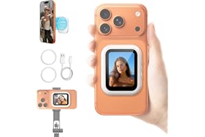yAyusi Mini Magnetic Vlog Selfie Monitor Screen iPhone, Compact Portable Back Camera Monitor iPhone, Cell Phone Monitor Scree