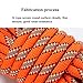 MUMAI Outdoor Climbing Rope with Hook,10M(32ft),20(64ft),30M(98ft),50M(164ft),Downhill Climbing Equipment,Rock Climbing Rope,Life-saving Rope,Fire-survival Rope,Rescue Equipment,Orange (10)
