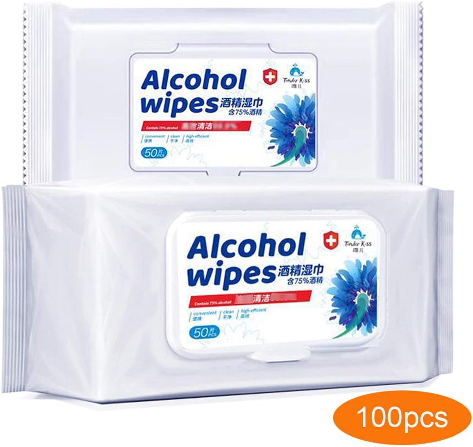 FIGHTART Disinfectant Wipes, 100Pcs 2Box Wet Wipes for Home and Daily USe
