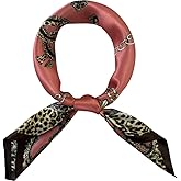 FONYVE 100% Mulberry Silk Scarf for Hair - 27" Square Head Scarf for Women - Lightweight Neck Scarf with Gift Packed