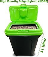 raxter Large 30L Pet Food Storage Container with Scoop Airtight Seal view 3