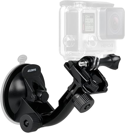 Amazon Sametop Gopro サクションカップ マウント 車載 吸盤式マウント Gopro Hero 9 8 7 6 5 4 Session 3 3 2 1 Fusion Dji Osmo Xiaomi Yi Sjcam などのアクションカメラに対応 ウェアラブルカメラ用マウント部品 通販