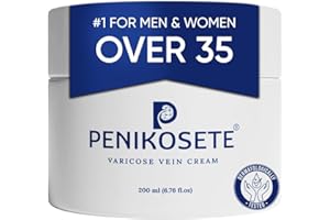 PENIKOSETE Varicose & Spider Vein Cream for Legs, 3 Month Supply 200ml Jar | Dermatologically Tested Ayurvedic Ashwagandha Fo