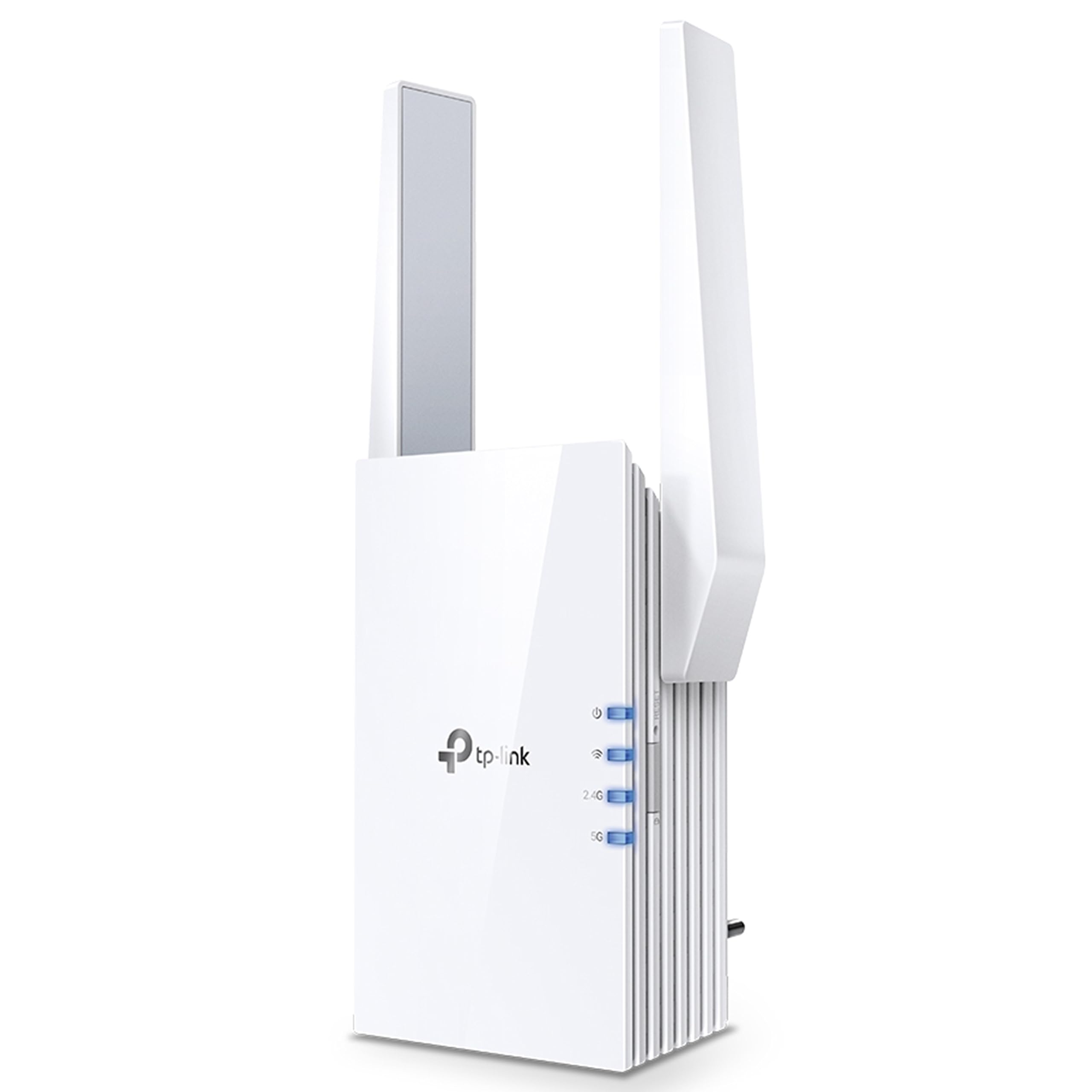 TP-Link RE505X WiFi 6 WLAN Amplifier Repeater AX1500 (Dual Band 1200 MBit/s 5GHz + 300 Mbps 2.4 GHz, Gigabit Port, Maximum Coverage, Compatible with All WLAN Routers, High Speed Mode) White