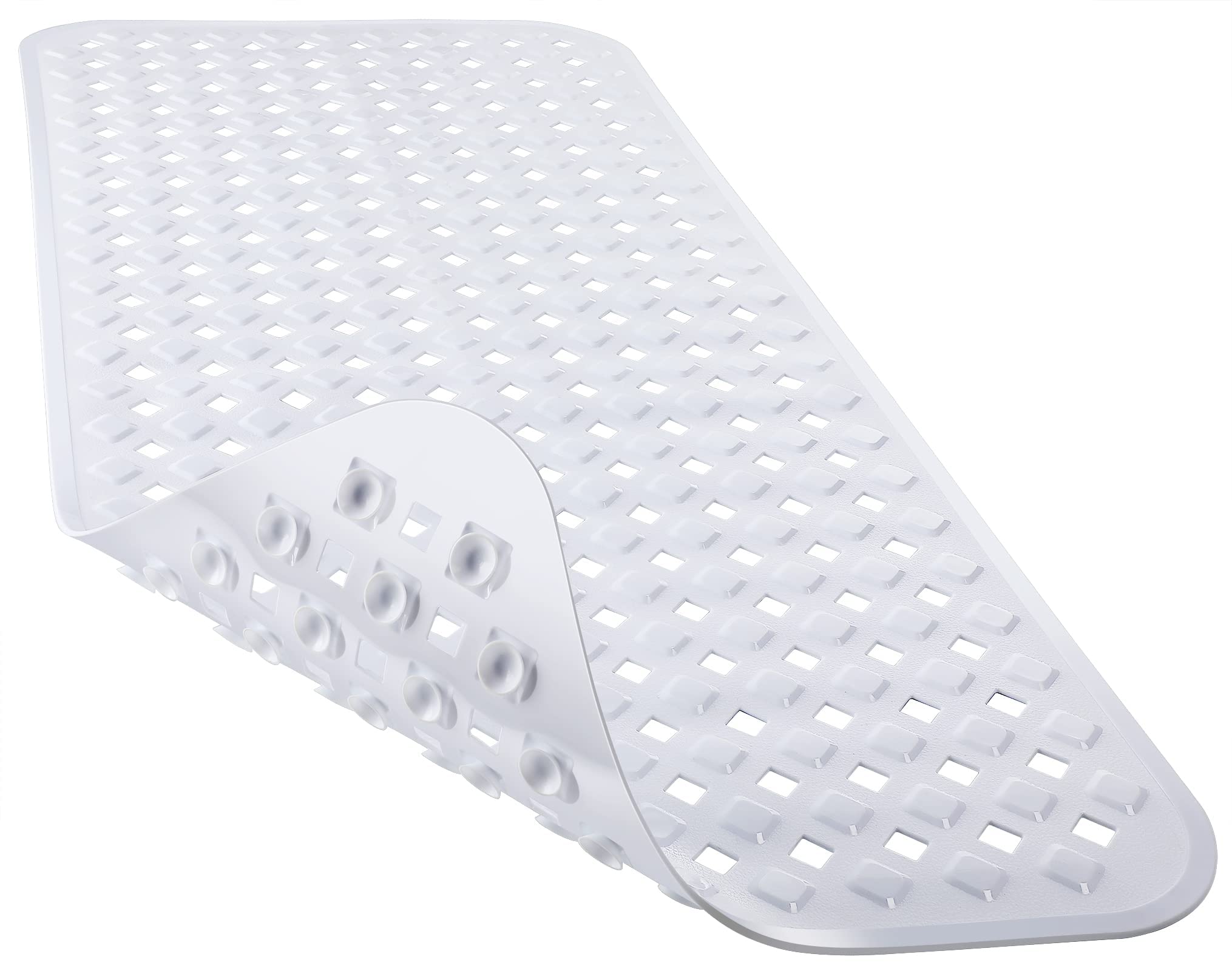 Yimobra Non Slip Bathtub Mat, Bath Mats for Tub, Shower Mat with Drain Holes Suction Cups, Machine Washable, BPA, Latex, Phthalate Free