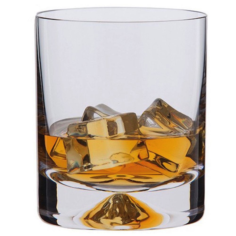 Dartington Crystal TU10/5/P - Handmade Old Fashioned Dimple Tumbler, Set of 2 x 330ml