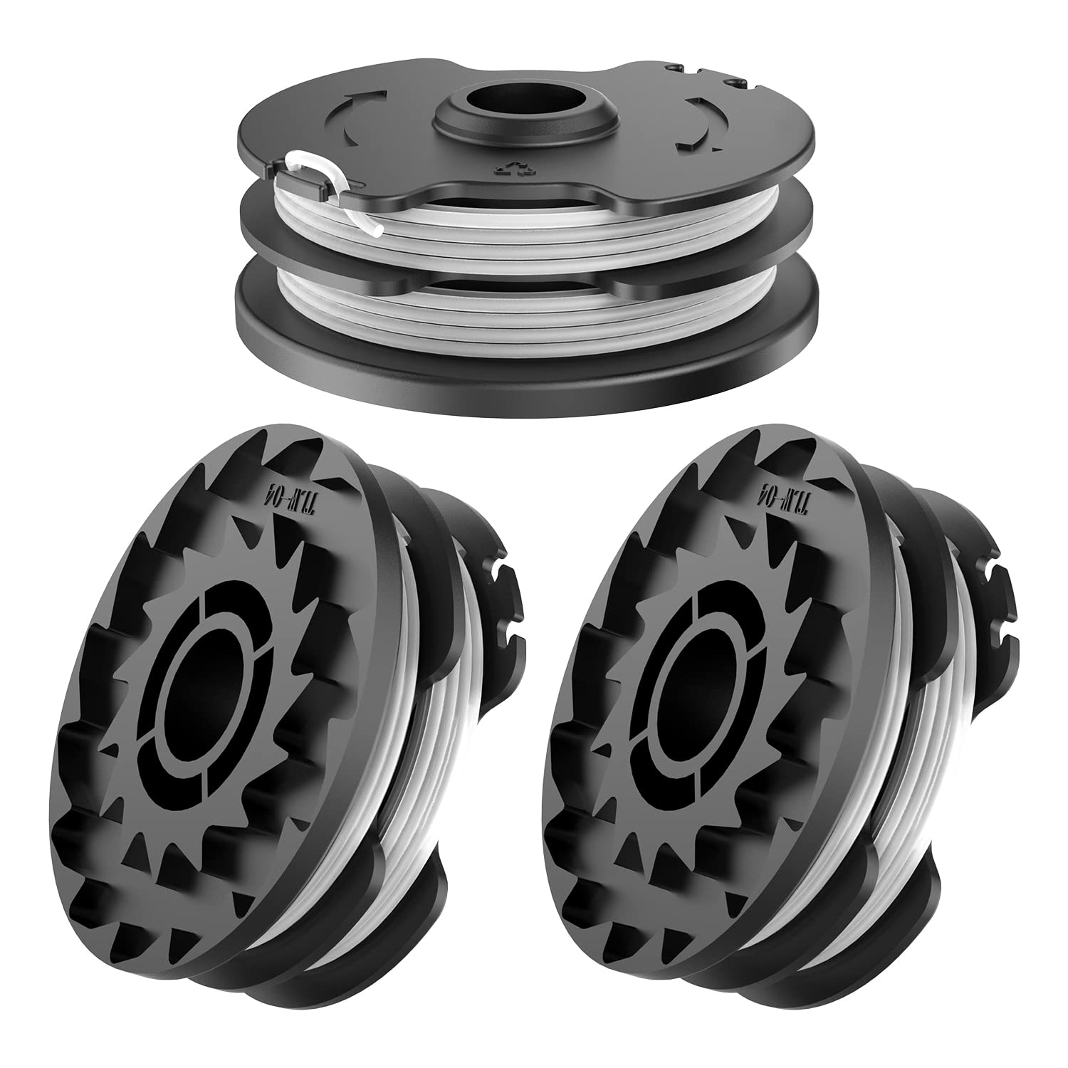 XIJIANG 3Pcs Replacement Strimmer Spool Line, Φ1.65mm 8.3m Replacement Spool Compatible for LIDL Parkside 20-Li PRT 50 PRT 300 PRT 550