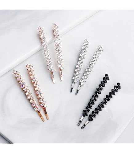 Amazon.com : 16Pcs Rhinestone Water Drop Crystal Hair Clips  display picture 1