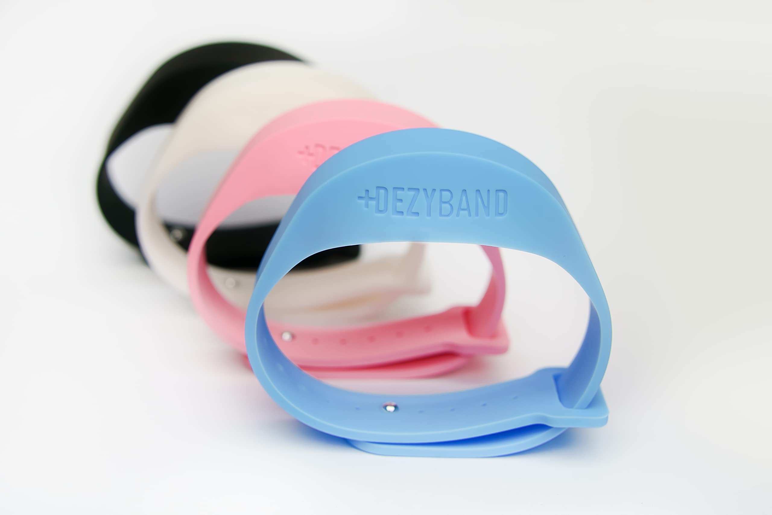 DezyBand (Blue), Dezyband, Disinfectant Bracelet, Refillable Travel Band, Portable Hand Sanitiser, Convenient Gadget, Dog Owners, Hygiene Around Pets