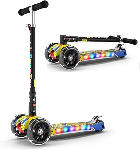 patinete tres ruedas con luces