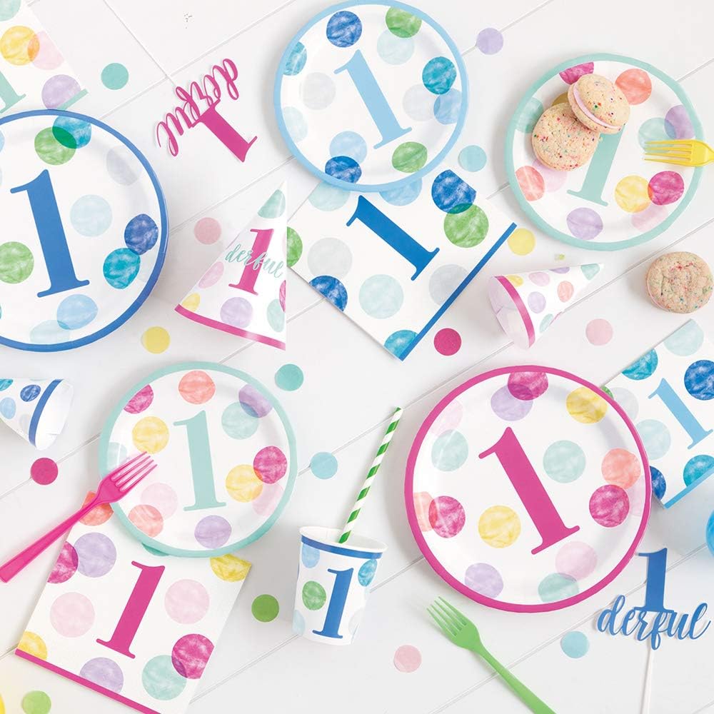 Unique Party 73309 Blue 1derful Baby Shower Cake Topper 1 Pc - Image 3