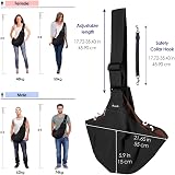SlowTon Pet Carrier Sling Bag Dog Cat Hand Free Adjustable Shoulder Strap view 7
