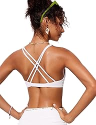 CRZ YOGA Womens V Neck Bikini Tops Twist Front