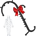 Cubetoou Back and Neck Massager for Pain Relief Deep Tissue, Upgraded Full Body Trigger Point Cane Massage Tools, Massage Stick Pressure Point Hook, Muscle Knot Remover Tool (Black)